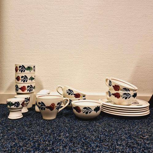 Verzameling Boch Boerenbont Servies, Huis en Inrichting, Keuken | Servies, Kop(pen) en/of Schotel(s), Boerenbont, Ophalen of Verzenden