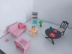 Barbie woonkamer meubels, Kinderen en Baby's, Speelgoed | Poppen, Ophalen of Verzenden, Gebruikt, Barbie