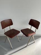Galvanitas S16 Schoolstoelen - Set van 2 Stuks, Huis en Inrichting, Stoelen, Gebruikt, Twee, Bruin, Ophalen of Verzenden