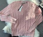 Pink Preppy Vintage Style Trui Sweater Cable Knit Kabeltrui, Verzenden, Maat 36 (S), Roze