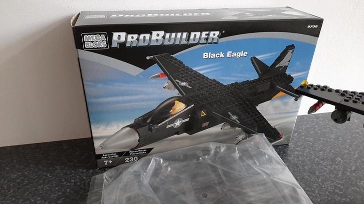 Megabloks ProBuilder 9709 Black Eagle / Harrier, Kinderen en Baby's, Speelgoed | Bouwstenen, Zo goed als nieuw, Megabloks, Ophalen of Verzenden