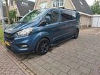 Ford Transit Custom Gbdc 2.0 Tdci 170PK 300 L2h1 Automaat, Auto's, Stof, 1995 cc, 4 cilinders, Blauw