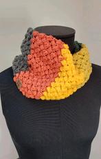Herfst! Colsjaal col gehaakt geel oranje groen handgemaakt, Handgemaakt, Ophalen of Verzenden, Nieuw, Sjaal