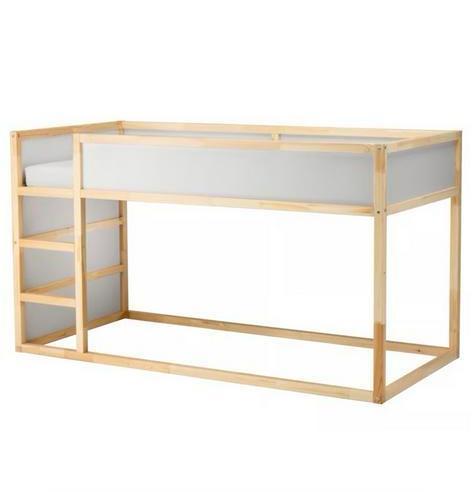 Ikea omkeer bed Kura inlcusief bed tent!, Kinderen en Baby's, Kinderkamer | Stapelbedden en Hoogslapers, Zo goed als nieuw, Halfhoogslaper
