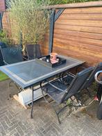 Tuintafel en stoelen, Ophalen, Gebruikt, Eettafel, Tuinset