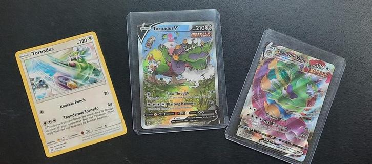 Pokemon Kaarten - Tornadus Set - 3 kaarten, Hobby en Vrije tijd, Verzamelkaartspellen | Pokémon, Zo goed als nieuw, Meerdere kaarten