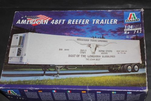 Italeri - 1:24 American 48ft Reefer Trailer, Hobby en Vrije tijd, Modelbouw | Auto's en Voertuigen, Nieuw, Truck, Groter dan 1:32