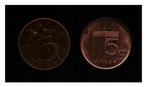 twee stuivers 1955 en 1996, Postzegels en Munten, Munten | Nederland, Verzenden, Koningin Juliana, 5 cent