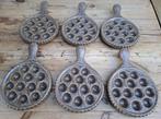 6 Vintage Franse gres slakken schaaltjes, 12 slakken, Antiek en Kunst, Ophalen of Verzenden