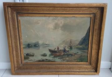 Opruiming oude klassieke schilderijen olieverf  beschikbaar voor biedingen