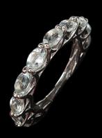 Aquamarijn zilveren Ring, Ophalen of Verzenden, Nieuw, Zilver, Dame of Heer