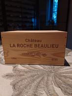Chateau la roche beaulieu 2019 in houten wijnkist, Rode wijn, Frankrijk, Ophalen of Verzenden, Zo goed als nieuw