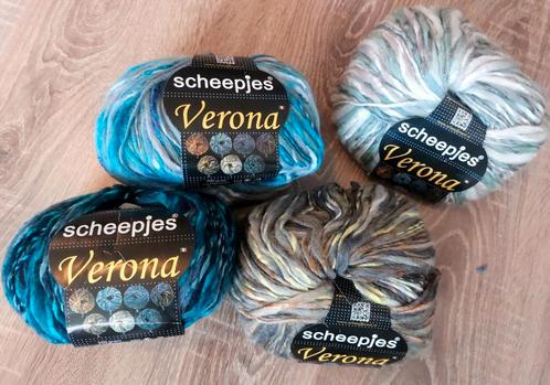 4 kleuren Scheepjeswol Verona 100 gram 50% Wol-50% Acryl, Hobby en Vrije tijd, Breien en Haken, Nieuw, Breien of Haken, Wol of Garen
