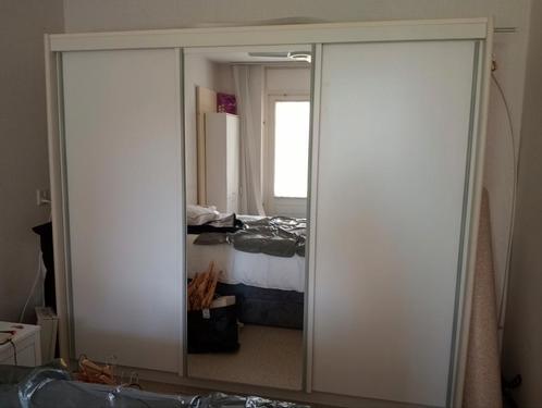 Moet weg:mooie,grote 3deurs schuifdeur garderobekast 2.30bre, Huis en Inrichting, Kasten | Kledingkasten, Zo goed als nieuw, 200 cm of meer