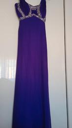 Paarse Galajurk met Sierstenen, Maat 38/40 (M), Paars, Ophalen of Verzenden, Onder de knie