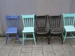 vintage stoelen oirschots model 5 stuks, Huis en Inrichting, Stoelen, Ophalen, Gebruikt, Overige kleuren, Vijf, Zes of meer stoelen