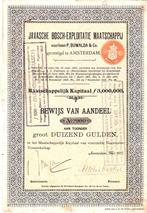 JAVASCHE BOSCH - EXPLOITATIE MAATSCHAPPIJ, Postzegels en Munten, Aandelen en Waardepapieren, Verzenden, Voor 1920