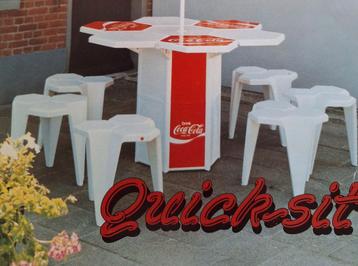 Coca-Cola Quick-Sit Tafel met Krukken beschikbaar voor biedingen