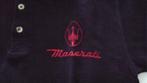 Vintage zwart 100% katoen Maserati poloshirt, Ophalen of Verzenden, Zo goed als nieuw, Maat 46 (S) of kleiner, Zwart