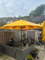 horeca parasol met voet van lipton,coca cola,heineken, Ophalen, Zo goed als nieuw, Waterdicht