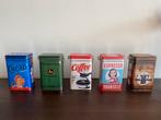 Vintage retro koffieblikken bewaarblikken met sluiter, Verzamelen, Blikken, Overige merken, Ophalen of Verzenden, Koffie, Zo goed als nieuw