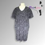 30460 Zgan Zwart/grijze jurk M&S mt 56  K26, Kleding | Dames, Grote Maten, Ophalen of Verzenden, Gedragen, Beige, Lingerie of Zwemkleding