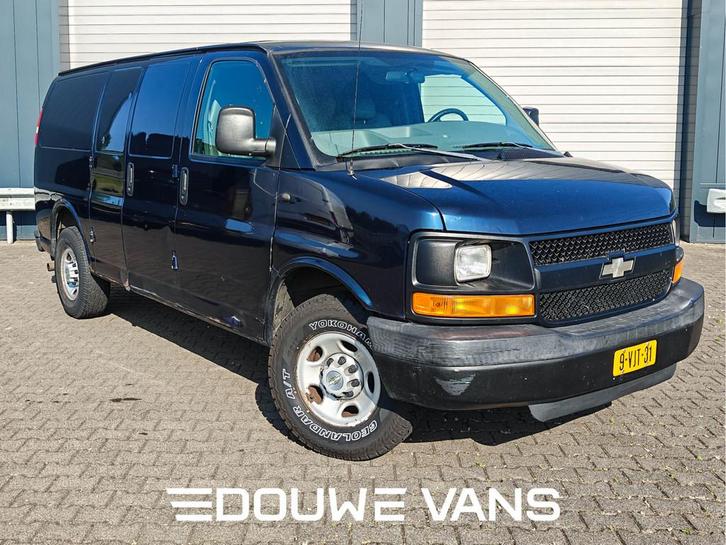 Chevrolet Express V8 3500kg Trekgewicht Automaat (bj 2008), Auto's, Bestelauto's, Bedrijf, Te koop, Lederen bekleding, Metallic lak