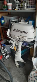 Motor Johnson 6 pk 4 takt uitstekend. Staart onderdeel stuk, Ophalen, Gebruikt
