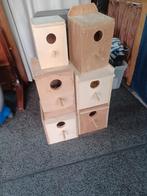 Broedblokken voor middel grote parkieten, Ophalen of Verzenden, Zo goed als nieuw, Hout, Vogelkooi