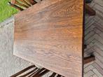Eiken eethoek met 4 stoelen, Huis en Inrichting, Ophalen of Verzenden, Zo goed als nieuw, 4 tot 6 stoelen