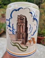 Zeldzaam - Goedewapen Gouda bierpul Laurenskerk  Rotterdam, Antiek en Kunst, Antiek | Keramiek en Aardewerk, Ophalen of Verzenden