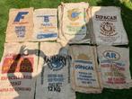 Jute zakken koffiebonen en aardappelen., Overige materialen, Gebruikt, Bruin, Ophalen of Verzenden