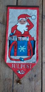 Vintage ANKI Julpost, kerstpost kerstkaarten houder linnen, Ophalen of Verzenden, Zo goed als nieuw