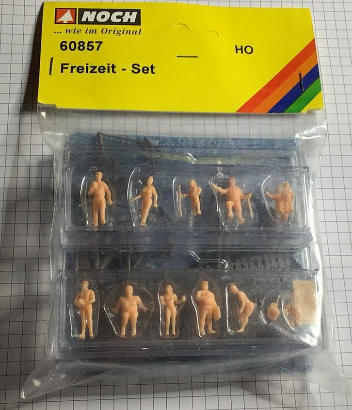 NOCH 60857 HO Nudiste kamp poppetjes Ongeschilde Nieuw, Hobby en Vrije tijd, Modeltreinen | H0, Nieuw, Overige merken, Ophalen of Verzenden
