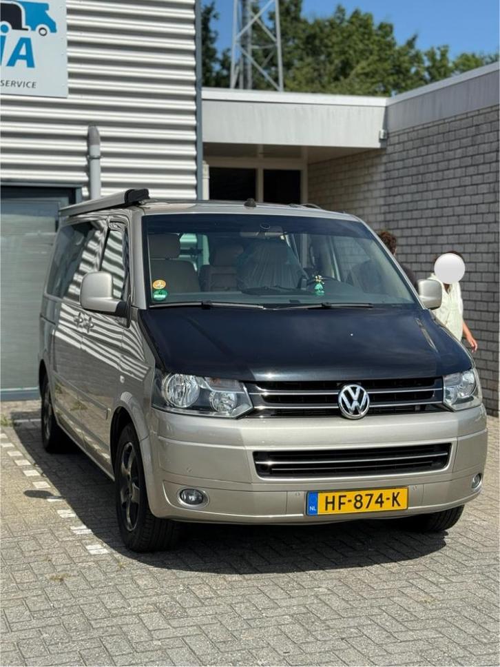 Vakantieklaar Nederlandse VW T5 Multivan Camper, Caravans en Kamperen, Campers, Particulier, tot en met 2, Buscamper of Camperbus