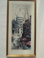 Paris Sacré Coeur place du Tertre Ortiz Alfau SCHLEIPER goud, Ophalen of Verzenden