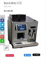Luxe Black & White 3 Koffiemachine, Stoompijpje, 10 kopjes of meer, Koffiemachine, Zo goed als nieuw