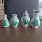 Herend Apponyi Groen Mini Vaasjes, Antiek en Kunst, Antiek | Vazen, Ophalen of Verzenden