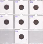 Compl. serie van 7 x 1 cent 1877 t/m 1884 Willem 3, Postzegels en Munten, Ophalen of Verzenden, Koning Willem III