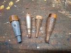 4 vintage metalen tappen wandelstok punten, Ophalen of Verzenden, Gebruikt