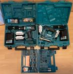 Makita accuboor met decoupeerzaag en boor- en bitset, Doe-het-zelf en Verbouw, Gereedschap | Boormachines, Ophalen of Verzenden