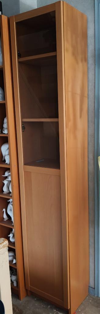 Billy boekenkast/vitrinekast, Huis en Inrichting, Kasten | Boekenkasten, Zo goed als nieuw, Minder dan 50 cm, 200 cm of meer, 25 tot 50 cm