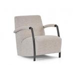 Montel Suzy Beige fauteuil nieuw in verpakking, Nieuw, 75 tot 100 cm, Metaal, 50 tot 75 cm