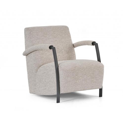Montel Suzy Beige fauteuil nieuw in verpakking, Huis en Inrichting, Fauteuils, Nieuw, Metaal, Stof, 50 tot 75 cm, 75 tot 100 cm
