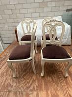 Brocante stoelen set van 4 stuks, Huis en Inrichting, Stoelen, Ophalen