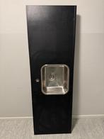 Zwart Keukenblad met Spoelbak, Minder dan 50 cm, Zwart, Ophalen of Verzenden, Zo goed als nieuw