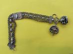 ANTIEKE ZILVEREN ZAKHORLOGEKETTING OF CHATELAINE, Ophalen of Verzenden, Zilver