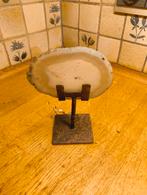 Vintage Agaat Schijf op Standaard, Ophalen of Verzenden, Gebruikt