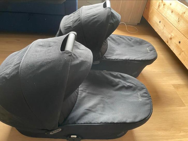 Cybex gazelle s duo kinderwagen reiswieg (2x), Kinderen en Baby's, Kinderwagens en Combinaties, Zo goed als nieuw, Overige merken