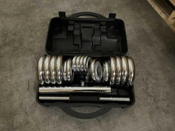 30kg dumbbell set in koffer (nieuw!) beschikbaar voor biedingen